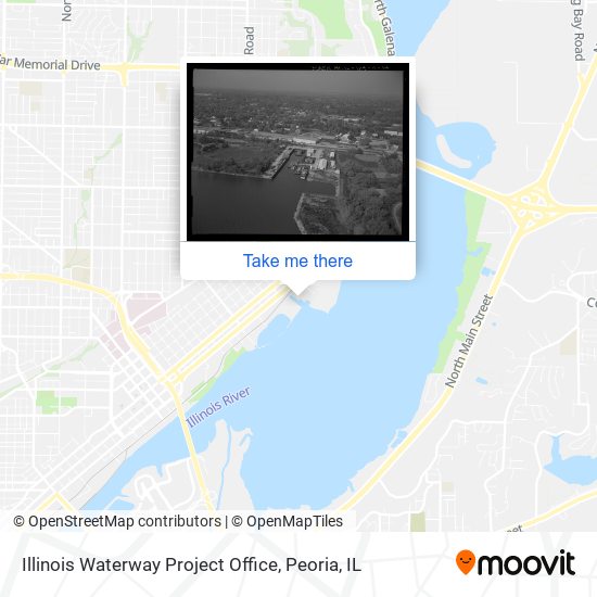 Mapa de Illinois Waterway Project Office