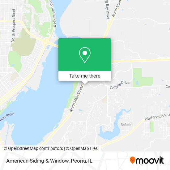 American Siding & Window map