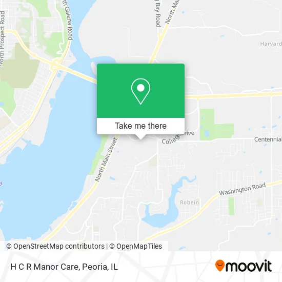 H C R Manor Care map