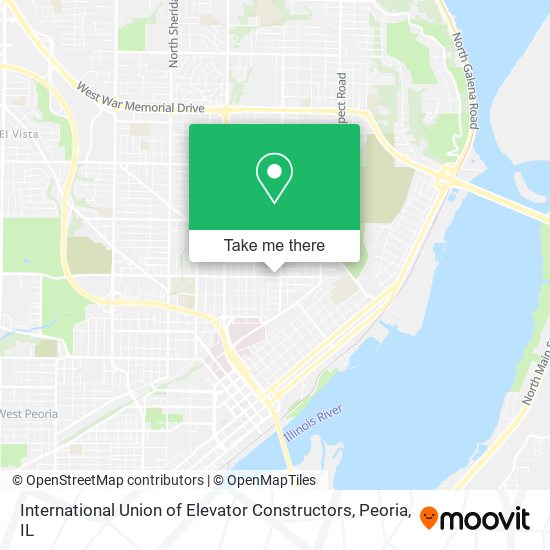 International Union of Elevator Constructors map