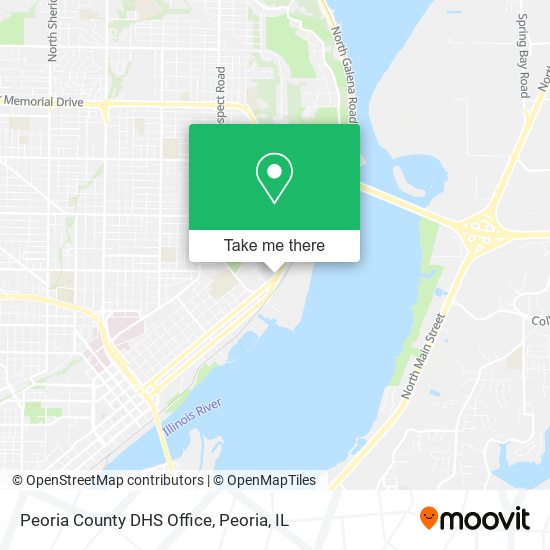 Peoria County DHS Office map