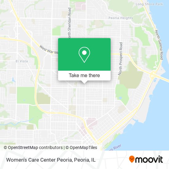 Mapa de Women's Care Center Peoria