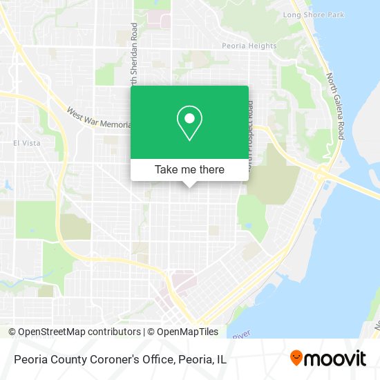 Mapa de Peoria County Coroner's Office