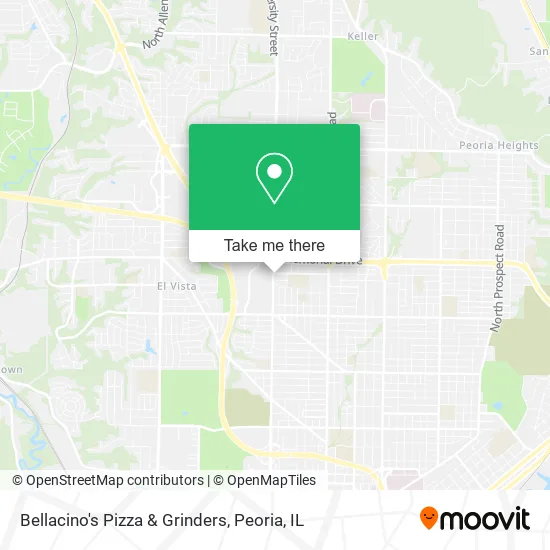 Bellacino's Pizza & Grinders map