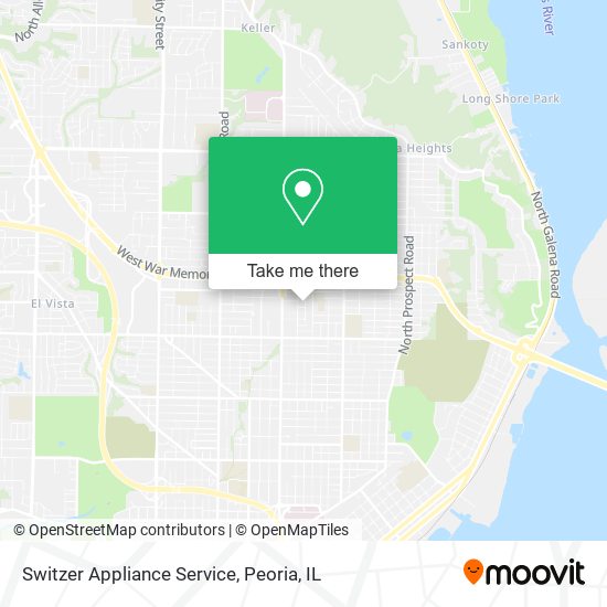 Switzer Appliance Service map