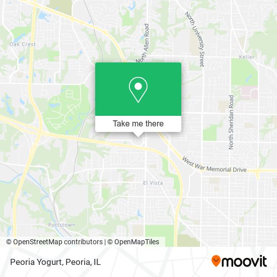 Peoria Yogurt map