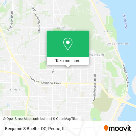 Mapa de Benjamin S Buelter DC