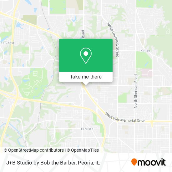 J+B Studio by Bob the Barber map