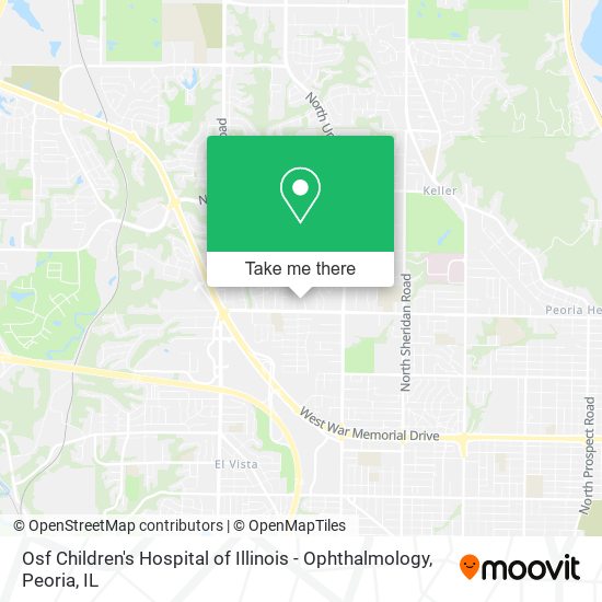 Osf Children's Hospital of Illinois - Ophthalmology map