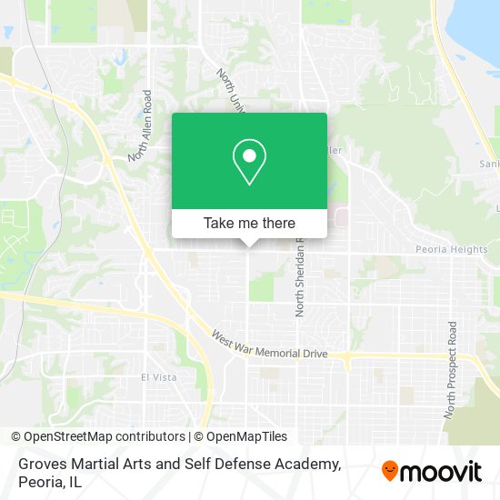 Mapa de Groves Martial Arts and Self Defense Academy