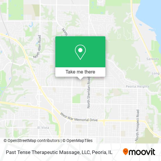 Mapa de Past Tense Therapeutic Massage, LLC