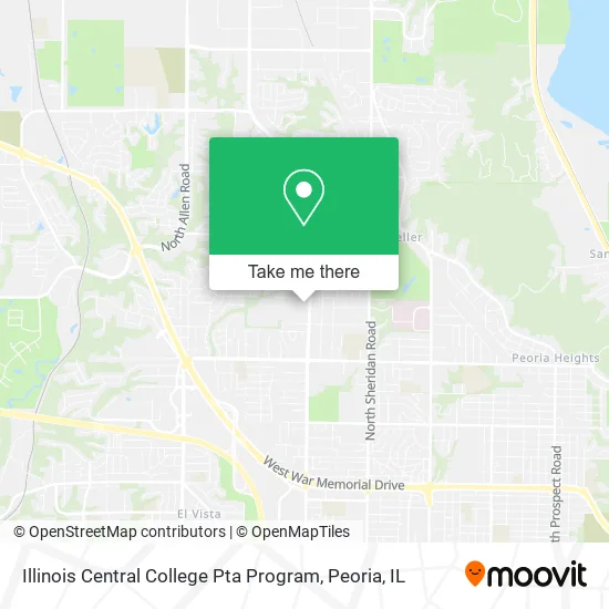 Illinois Central College Pta Program map