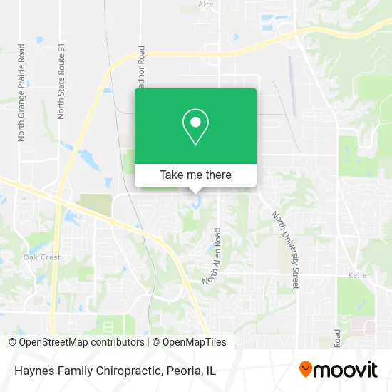 Haynes Family Chiropractic map