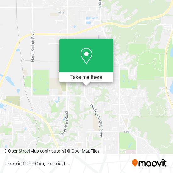 Mapa de Peoria II ob Gyn