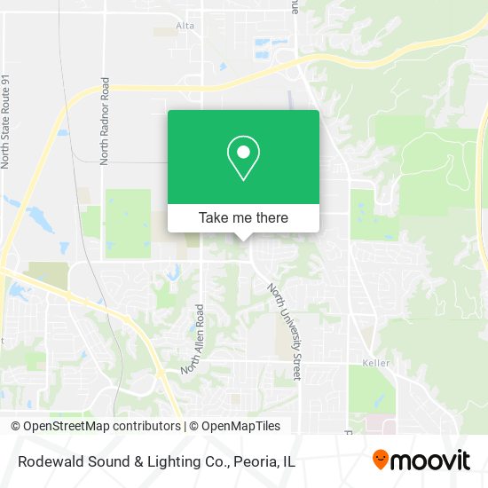 Rodewald Sound & Lighting Co. map