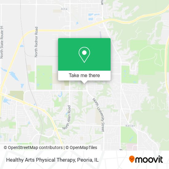 Healthy Arts Physical Therapy map