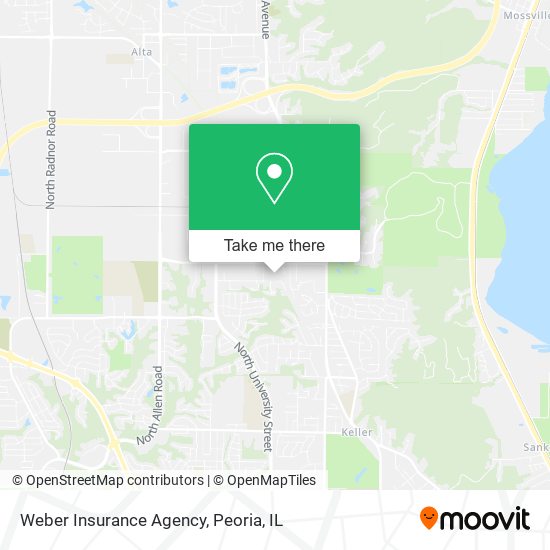 Mapa de Weber Insurance Agency