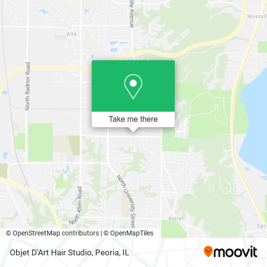 Objet D'Art Hair Studio map