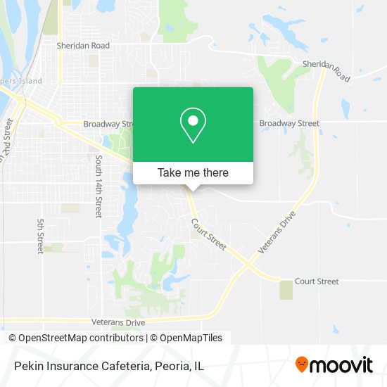 Mapa de Pekin Insurance Cafeteria