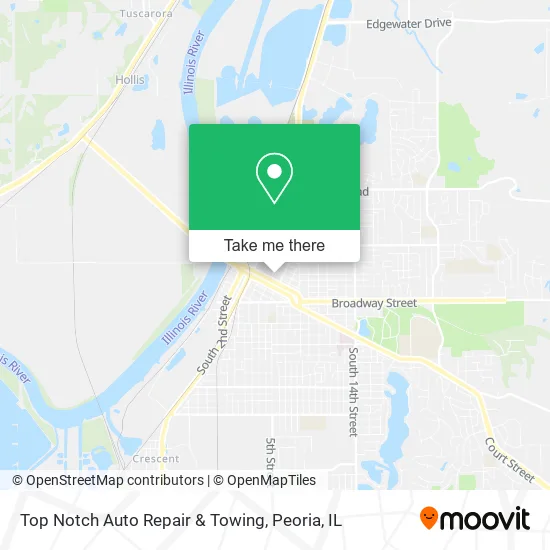 Mapa de Top Notch Auto Repair & Towing