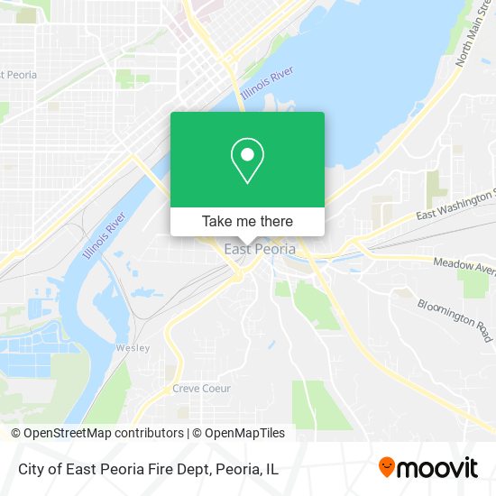 City of East Peoria Fire Dept map