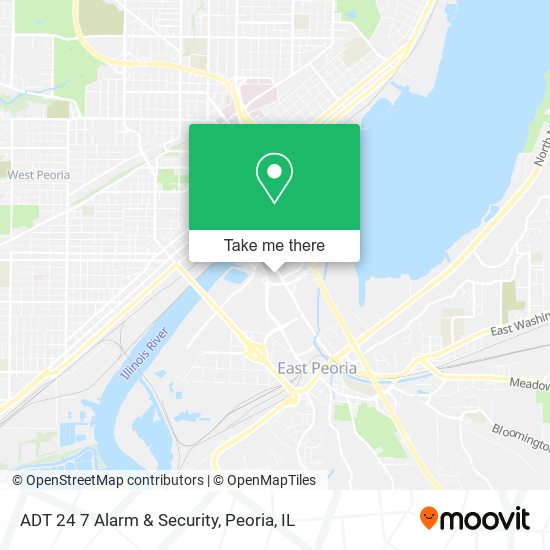 Mapa de ADT 24 7 Alarm & Security