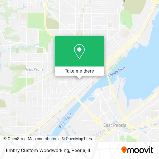 Embry Custom Woodworking map