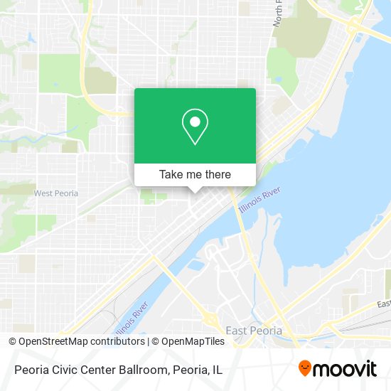 Peoria Civic Center Ballroom map