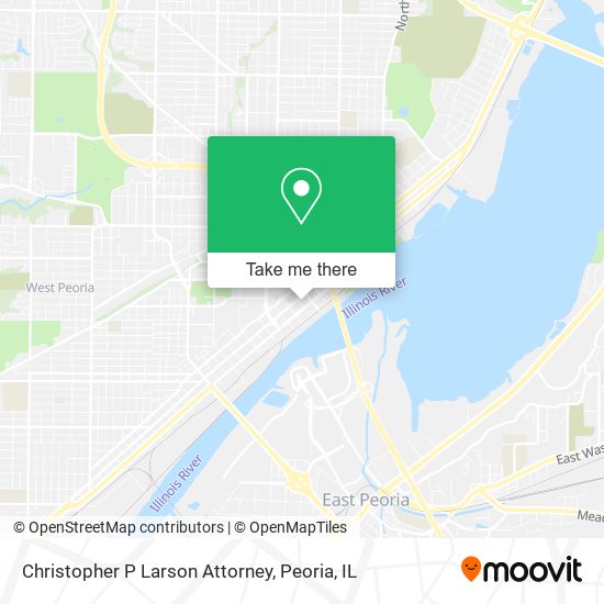 Christopher P Larson Attorney map