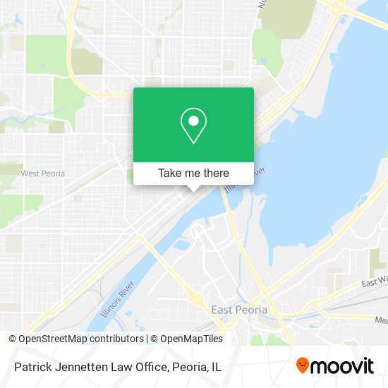 Patrick Jennetten Law Office map