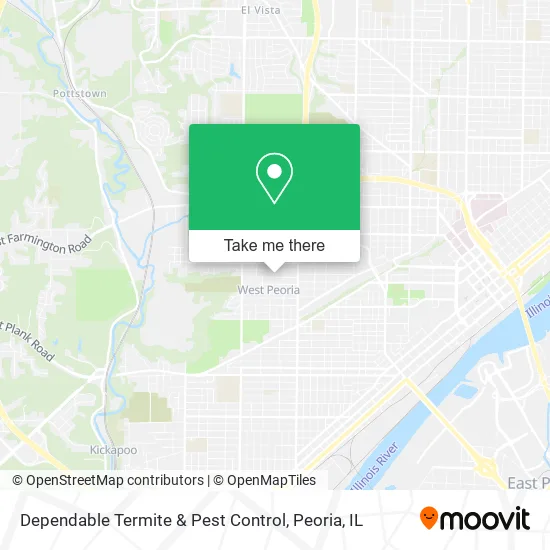 Dependable Termite & Pest Control map
