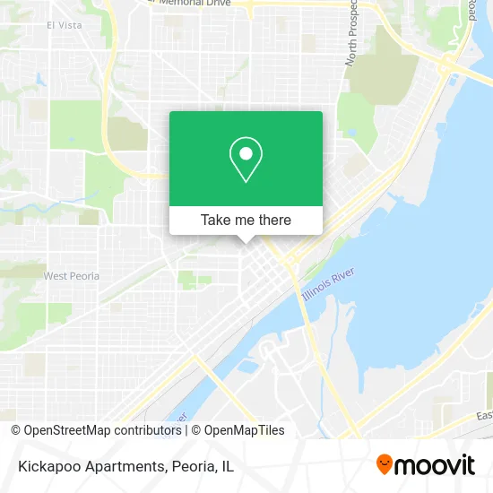 Kickapoo Apartments map