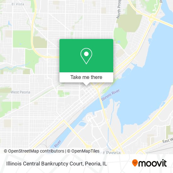 Illinois Central Bankruptcy Court map