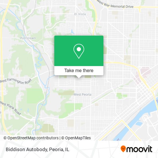 Biddison Autobody map