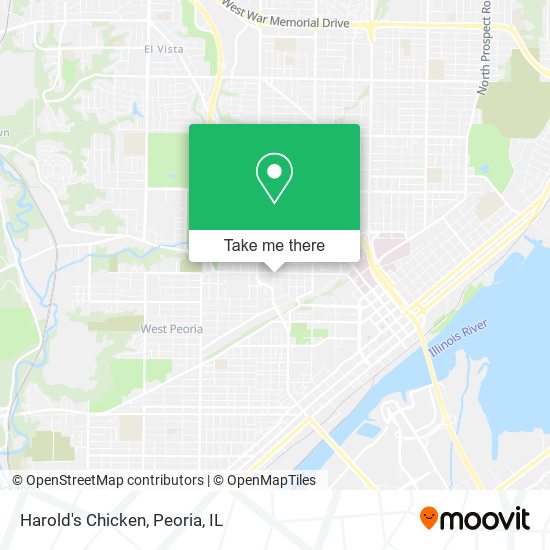 Mapa de Harold's Chicken