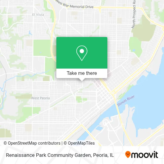 Renaissance Park Community Garden map