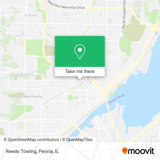 Reeds Towing map
