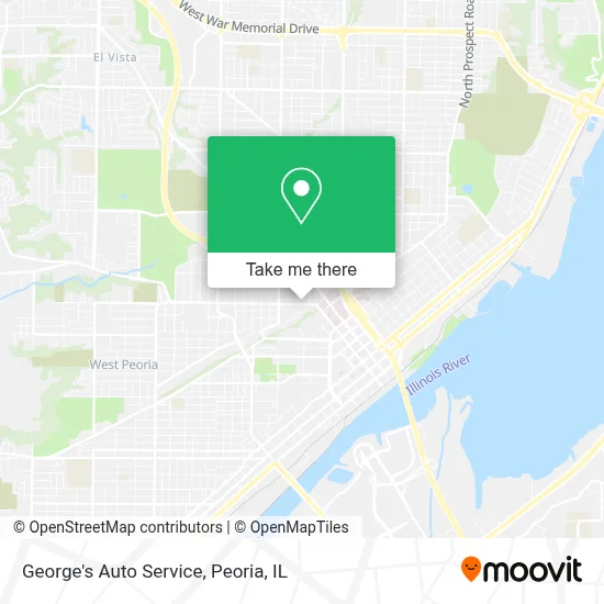 George's Auto Service map
