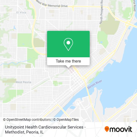 Unitypoint Health Cardiovascular Services - Methodist map