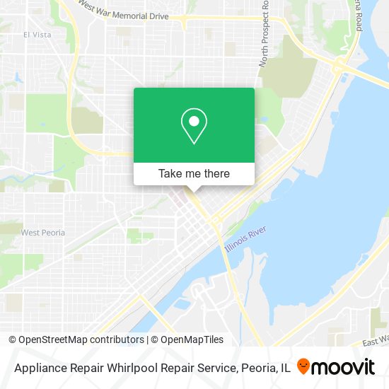 Appliance Repair Whirlpool Repair Service map