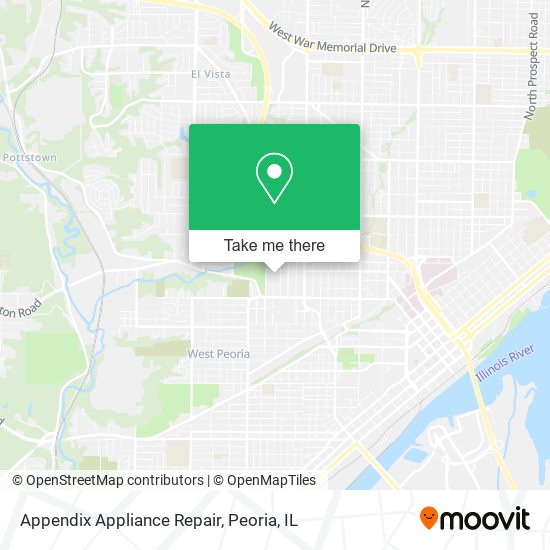 Appendix Appliance Repair map