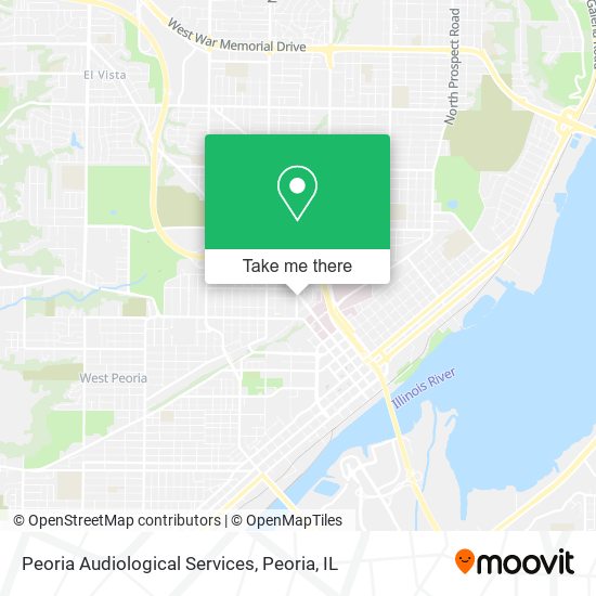 Peoria Audiological Services map