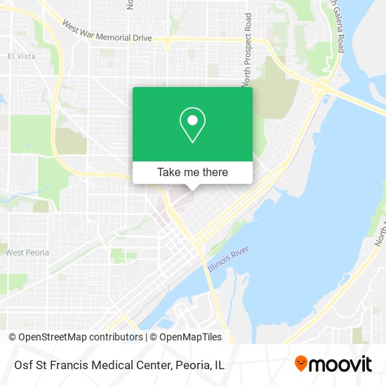 Osf St Francis Medical Center map