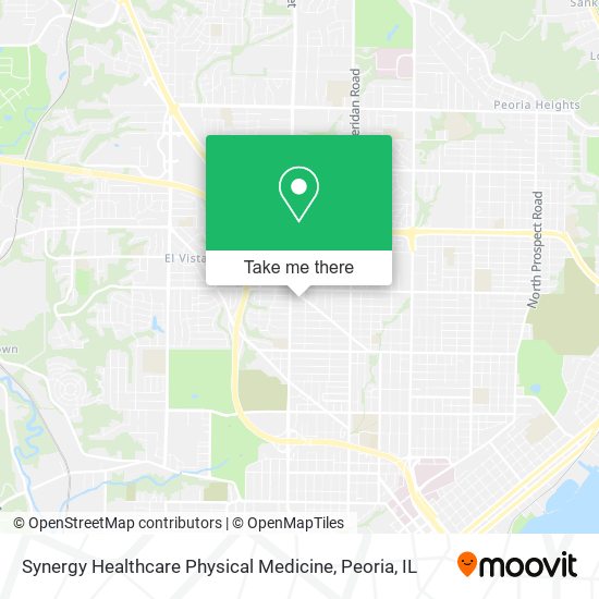 Mapa de Synergy Healthcare Physical Medicine