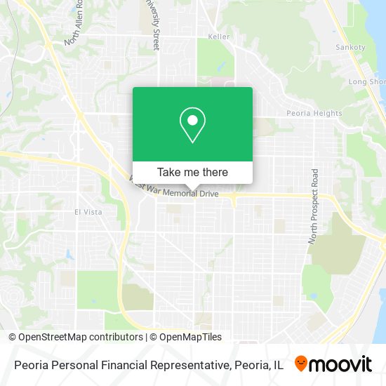 Peoria Personal Financial Representative map