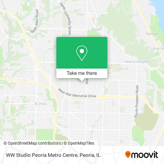 WW Studio Peoria Metro Centre map