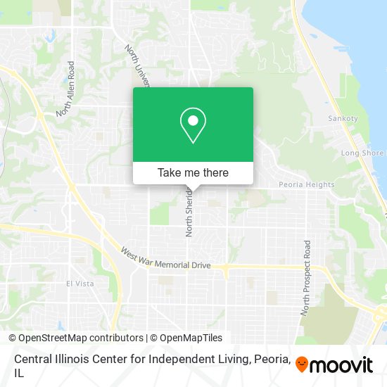 Mapa de Central Illinois Center for Independent Living