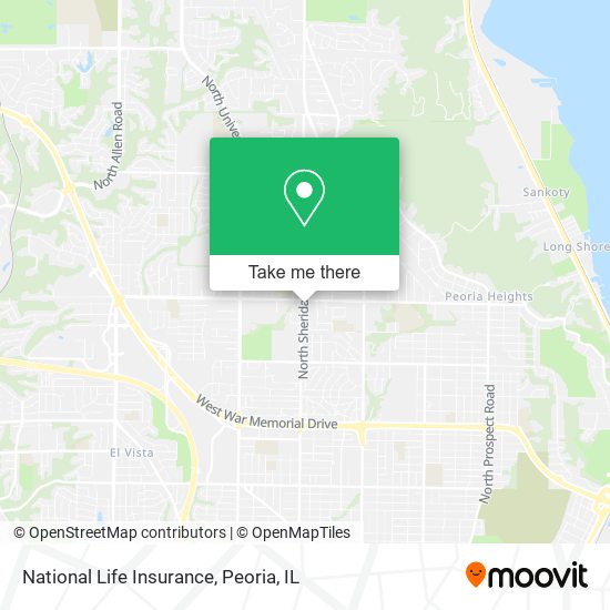 Mapa de National Life Insurance