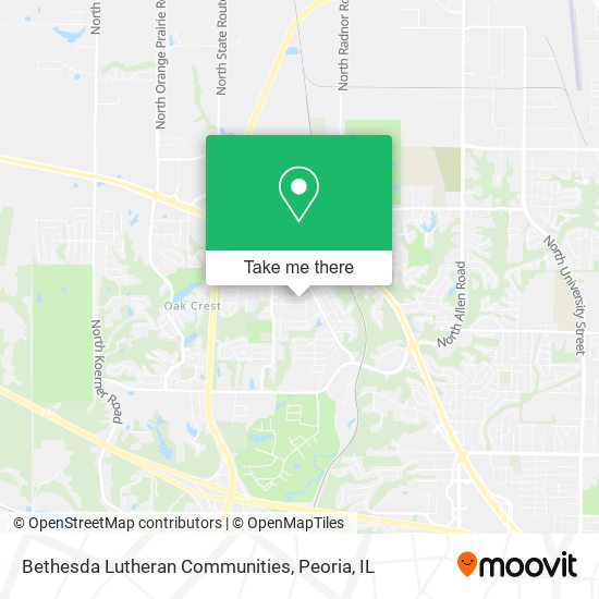 Bethesda Lutheran Communities map