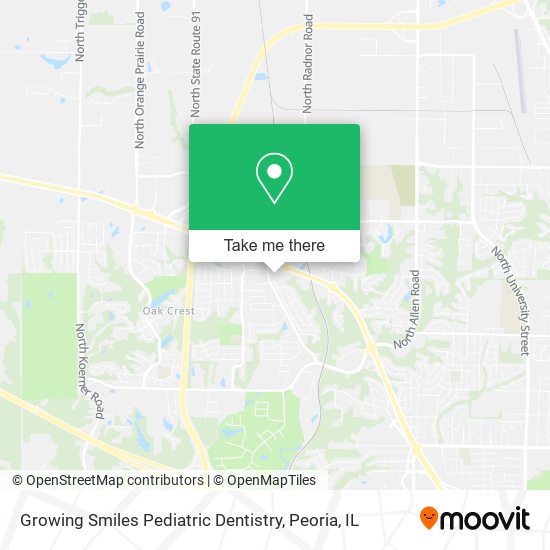 Mapa de Growing Smiles Pediatric Dentistry